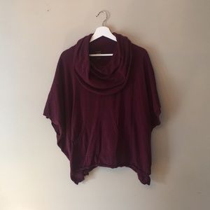 Burgundy cowl neck sweater